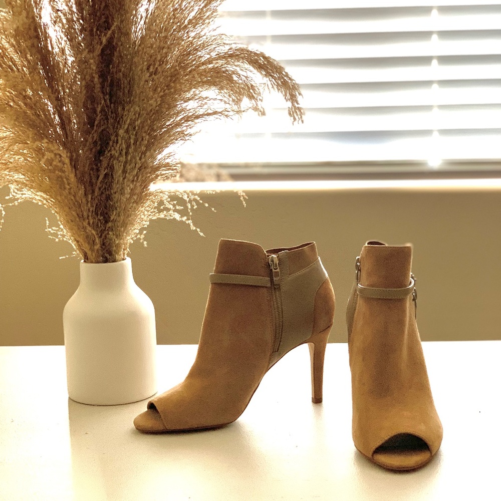Open Toe Heeled Booties